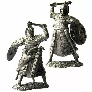 Тяжеловооруженный золотоордынский воин, 14 век