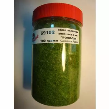 Трава зеленная весенняя 2 мм ПРОФИ-ПАК 100 гр