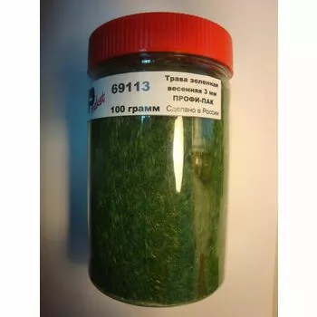 Трава зеленная весенняя 3 мм ПРОФИ-ПАК 100 гр