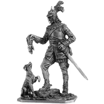 Германский кавалерист с собакой, 1650 год